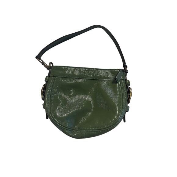 Coach Ergo Patent Leather Pleated Hobo – Apple Green main image 15